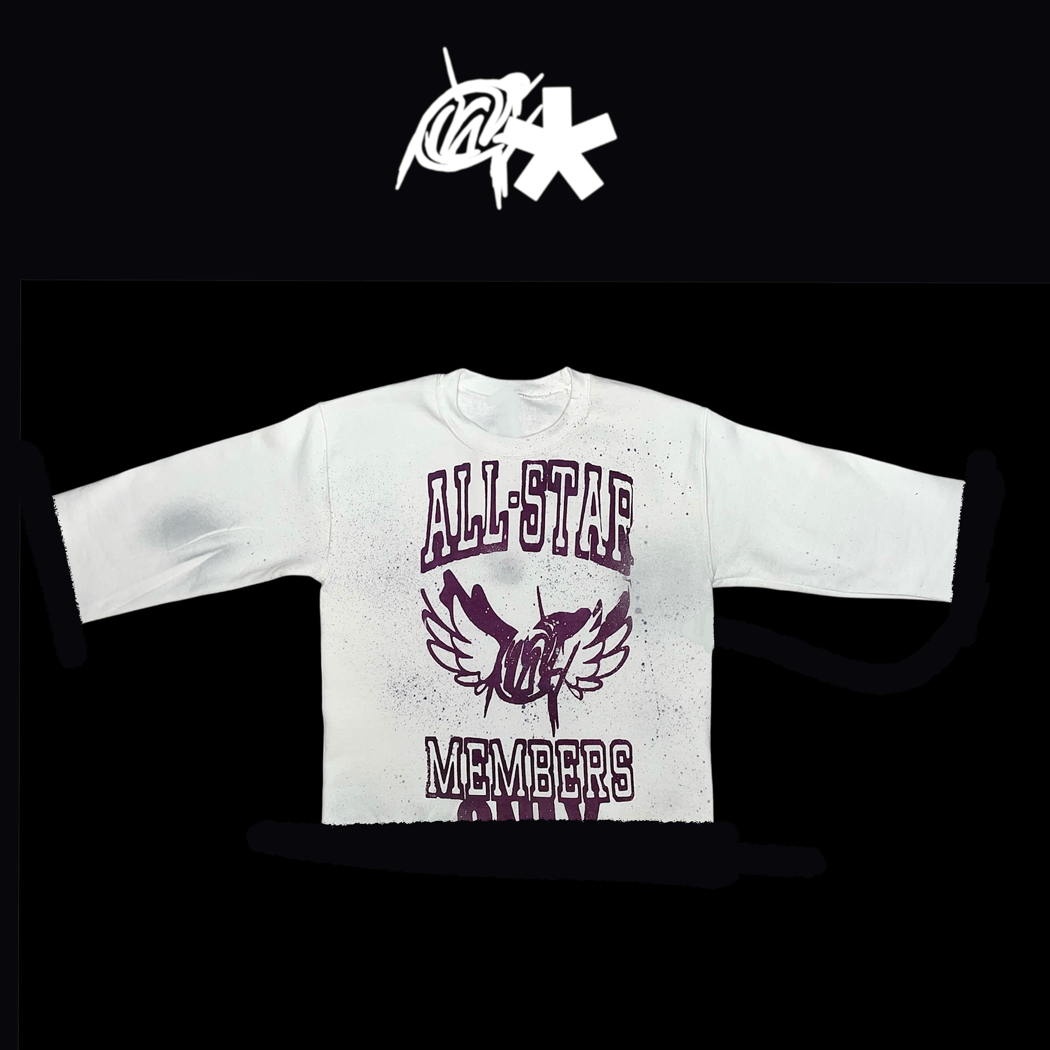 Purple ALL-star graffiti shirt